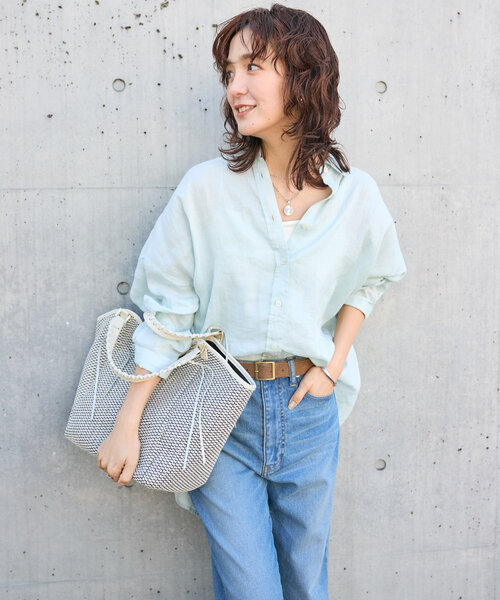 RIVE DROITE（リヴドロワ）の「【実用性抜群】CITY BASKET-tote2（トートバッグ・レディース・アイボリー/ブラウン/ブラック・FREE）」の5枚目の写真