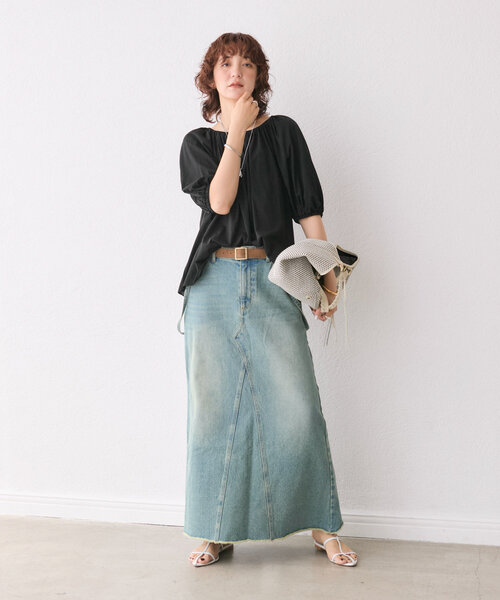 RIVE DROITE（リヴドロワ）の「【実用性抜群】CITY BASKET-tote2（トートバッグ・レディース・アイボリー/ブラウン/ブラック・FREE）」の14枚目の写真