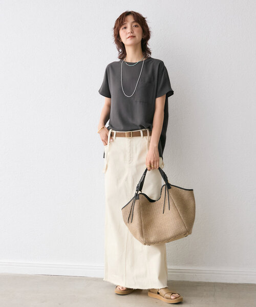【新品同様】今期 リヴドロワCITYバスケットトート2 かごバック 実用性抜群】CITY BASKET-tote2（トートバッグ）｜RIVE DROITE
