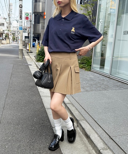 POLO BCS（ポロ ビーシーエス）の「【POLO BCS】ZOZO限定商品 ワンポイントベア  ポロシャツ（ポロシャツ・レディース・ネイビー/ホワイト/グリーン/バーガンディー/ブラック・S/M/L/XL）」の15枚目の写真