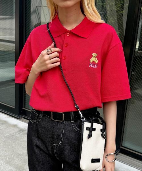 POLO BCS（ポロ ビーシーエス）の「【POLO BCS】ZOZO限定商品 ワンポイントベア  ポロシャツ（ポロシャツ・レディース・ネイビー/ホワイト/グリーン/バーガンディー/ブラック・S/M/L/XL）」の18枚目の写真