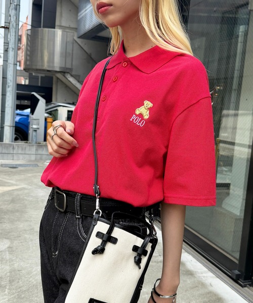 POLO BCS（ポロ ビーシーエス）の「【POLO BCS】ZOZO限定商品 ワンポイントベア  ポロシャツ（ポロシャツ・レディース・ネイビー/ホワイト/グリーン/バーガンディー/ブラック・S/M/L/XL）」の19枚目の写真