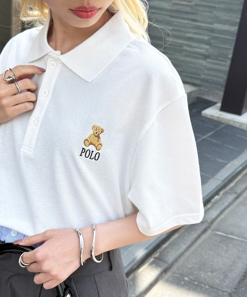 POLO BCS（ポロ ビーシーエス）の「【POLO BCS】ZOZO限定商品 ワンポイントベア  ポロシャツ（ポロシャツ・レディース・ネイビー/ホワイト/グリーン/バーガンディー/ブラック・S/M/L/XL）」の22枚目の写真