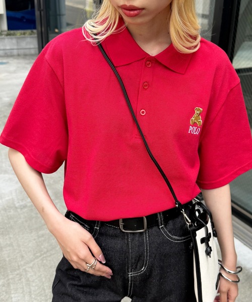 POLO BCS（ポロ ビーシーエス）の「【POLO BCS】ZOZO限定商品 ワンポイントベア  ポロシャツ（ポロシャツ・レディース・ネイビー/ホワイト/グリーン/バーガンディー/ブラック・S/M/L/XL）」の17枚目の写真