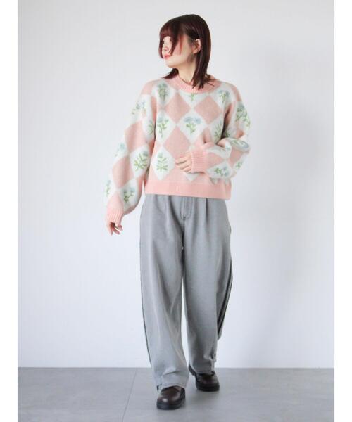 ehka sopo(エヘカソポ)の「サイドラインカーブデニムパンツ(その他パンツ・レディース・ブルー/サックスブルー/グレー・F)」の10枚目の写真