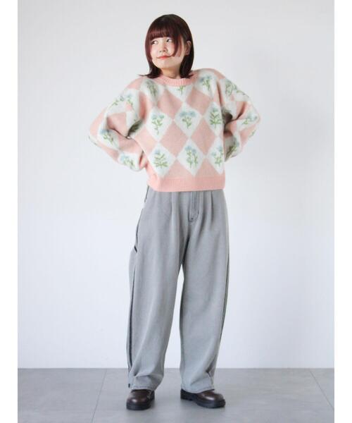 ehka sopo(エヘカソポ)の「サイドラインカーブデニムパンツ(その他パンツ・レディース・ブルー/サックスブルー/グレー・F)」の11枚目の写真