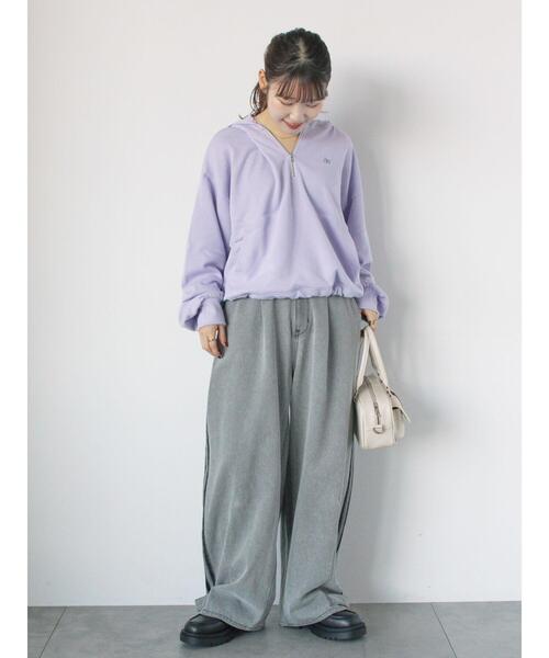 ehka sopo(エヘカソポ)の「サイドラインカーブデニムパンツ(その他パンツ・レディース・ブルー/サックスブルー/グレー・F)」の20枚目の写真