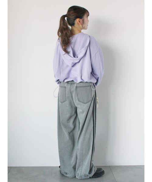 ehka sopo(エヘカソポ)の「サイドラインカーブデニムパンツ(その他パンツ・レディース・ブルー/サックスブルー/グレー・F)」の21枚目の写真