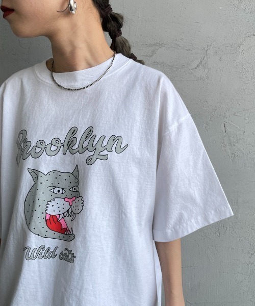 FUNG（ファング）の「[FUNG/ファング] BROOKLYN カットオフプリントTシャツ（Tシャツ/カットソー・レディース・ホワイト・M）」の10枚目の写真