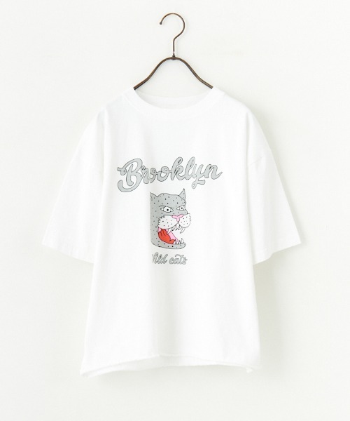 FUNG（ファング）の「[FUNG/ファング] BROOKLYN カットオフプリントTシャツ（Tシャツ/カットソー・レディース・ホワイト・M）」の13枚目の写真