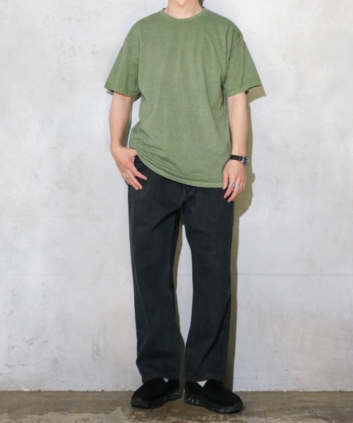 JERZEES(ジャージーズ)の「JERZEES / ジャージーズ UNISEX PIGMENT DYE T-SHIRTS ピグメントダイ クルーネックTシャツ(Tシャツ/カットソー・メンズ・モカ/レッド/グリーン/グレー/ライトグリーン/ブラック・MEDIUM/LARGE/X-LARGE/SMALL)」の14枚目の写真