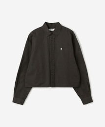 Bshop購入　Gymphlex ショートボタンダウンシャツ SOLID ブルー GYMPHLEX ジムフレックス ショートボタンダウンシャツ SOLID