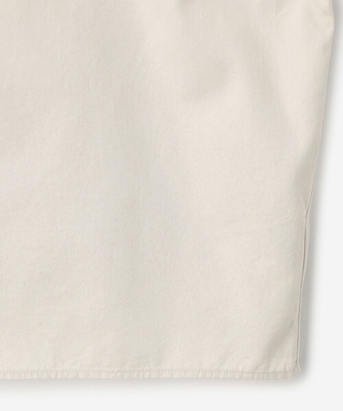 GYMPHLEX（ジムフレックス）の「Gymphlex | コットンツイル ショートボタンダウンシャツ WOMEN（シャツ/ブラウス・レディース・ベージュ/チャコール・14）」の5枚目の写真