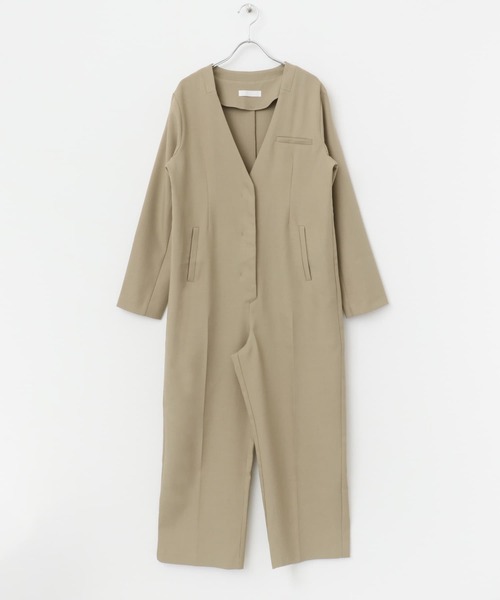 SENSE OF PLACE by URBAN RESEARCH（センスオブプレイスバイアーバンリサーチ）の「テーラードジャンプスーツ（サロペット/オーバーオール・レディース・ブラック/ベージュ・MEDIUM/SMALL）」の19枚目の写真