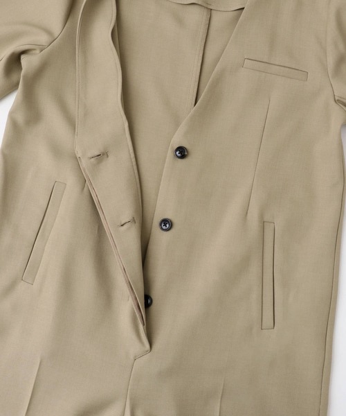 SENSE OF PLACE by URBAN RESEARCH（センスオブプレイスバイアーバンリサーチ）の「テーラードジャンプスーツ（サロペット/オーバーオール・レディース・ブラック/ベージュ・MEDIUM/SMALL）」の20枚目の写真