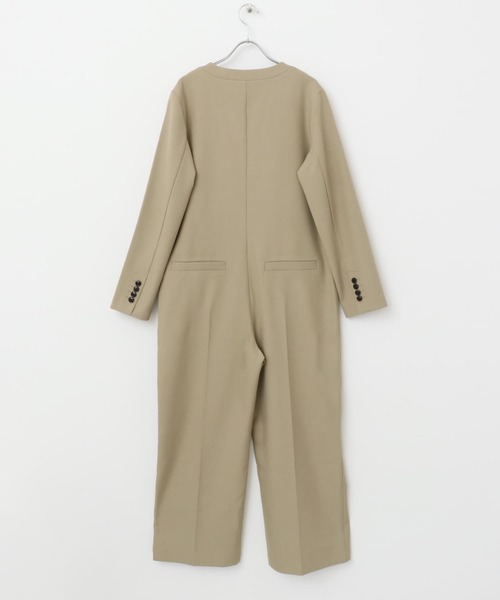 SENSE OF PLACE by URBAN RESEARCH（センスオブプレイスバイアーバンリサーチ）の「テーラードジャンプスーツ（サロペット/オーバーオール・レディース・ブラック/ベージュ・MEDIUM/SMALL）」の22枚目の写真