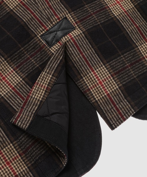 JUNYA WATANABE MAN（ジュンヤワタナベマン）の「綿ネルチェック×綿麻オックス×ウォッシャブルレザー ジャケット（ライダースジャケット・メンズ・ブラウン系その他・XS）」の8枚目の写真