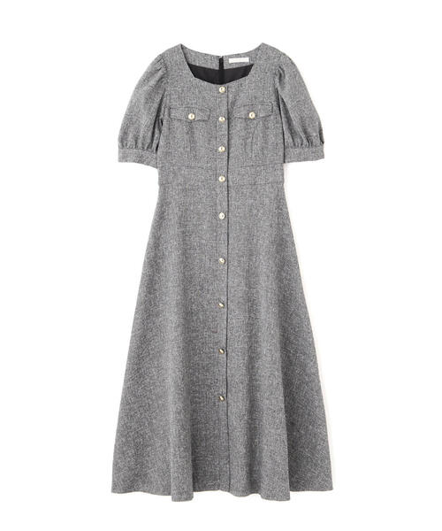 PROPORTION BODY DRESSING(プロポーションボディドレッシング)の「フロント釦スクエアネックワンピース / 1215140309(ワンピース・レディース・ネイビー/ブラック/グレー・SMALL/MEDIUM)」の5枚目の写真