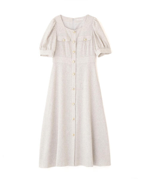 PROPORTION BODY DRESSING(プロポーションボディドレッシング)の「フロント釦スクエアネックワンピース / 1215140309(ワンピース・レディース・ネイビー/ブラック/グレー・SMALL/MEDIUM)」の15枚目の写真