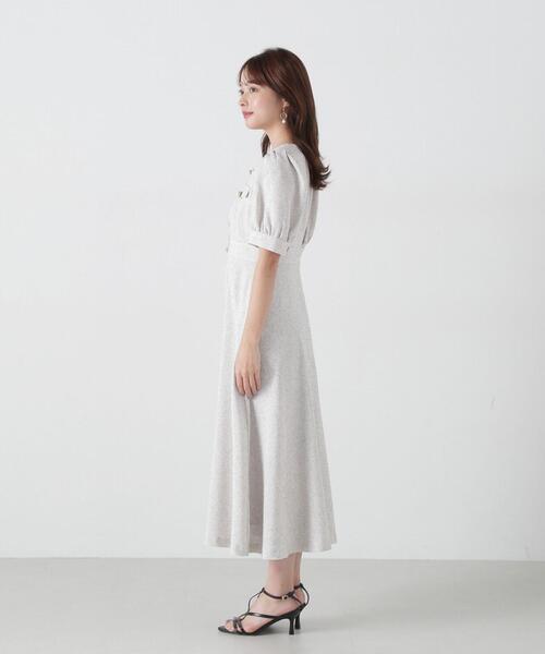 PROPORTION BODY DRESSING(プロポーションボディドレッシング)の「フロント釦スクエアネックワンピース / 1215140309(ワンピース・レディース・ネイビー/ブラック/グレー・SMALL/MEDIUM)」の22枚目の写真