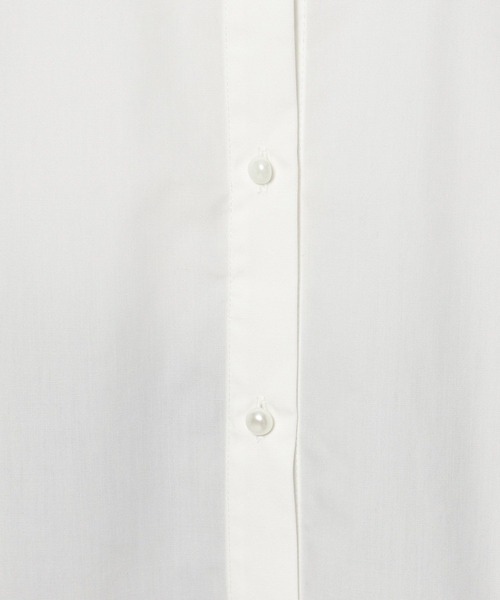 FOUND GOOD(ファウンドグッド)の「パールペプラムシャツLS(シャツ/ブラウス・レディース・ブルー系/ホワイト系5/ブラック・L/M/S)」の21枚目の写真