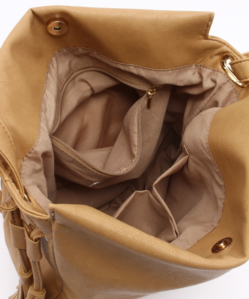 Chico（チコ）の「【who's who Chico】サイドタッセルショルダーバック（ショルダーバッグ・レディース・カーキ/グレー/ブラック/ベージュ・FREE）」の11枚目の写真