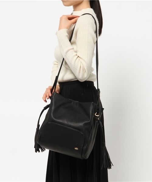 Chico（チコ）の「【who's who Chico】サイドタッセルショルダーバック（ショルダーバッグ・レディース・カーキ/グレー/ブラック/ベージュ・FREE）」の13枚目の写真