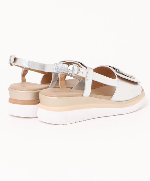 inter-chaussures（インターショシュール）の「【INTER-CHAUSSURES】バックルウエッジバックバンドサンダル(I52100)（サンダル・レディース・ブラック/シルバー/ホワイト・35/36/37/38/39）」の10枚目の写真