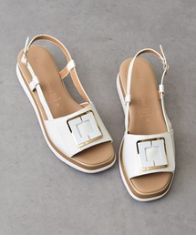 【INTER-CHAUSSURES】バックルウエッジバックバンドサンダル(I52100)