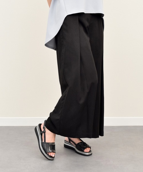 inter-chaussures（インターショシュール）の「【INTER-CHAUSSURES】バックルウエッジバックバンドサンダル(I52100)（サンダル・レディース・ブラック/シルバー/ホワイト・35/36/37/38/39）」の6枚目の写真