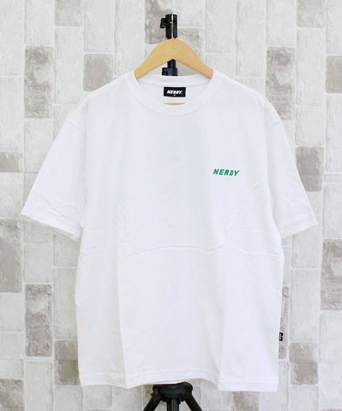NERDY(ノルディ)の「NERDY ハヴァグッドゲーム 半袖Tシャツ HAVE A GOOD GAME S/S T-SHIRT(Tシャツ/カットソー・メンズ・ホワイト/グリーン・M/L)」の11枚目の写真