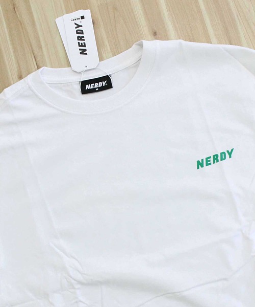 NERDY(ノルディ)の「NERDY ハヴァグッドゲーム 半袖Tシャツ HAVE A GOOD GAME S/S T-SHIRT(Tシャツ/カットソー・メンズ・ホワイト/グリーン・M/L)」の12枚目の写真