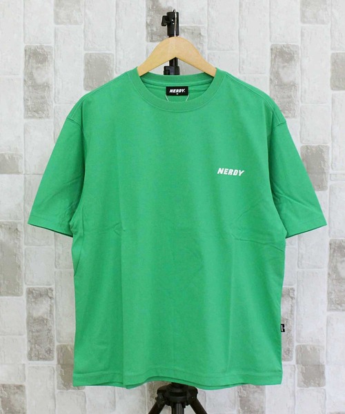 NERDY(ノルディ)の「NERDY ハヴァグッドゲーム 半袖Tシャツ HAVE A GOOD GAME S/S T-SHIRT(Tシャツ/カットソー・メンズ・ホワイト/グリーン・M/L)」の5枚目の写真