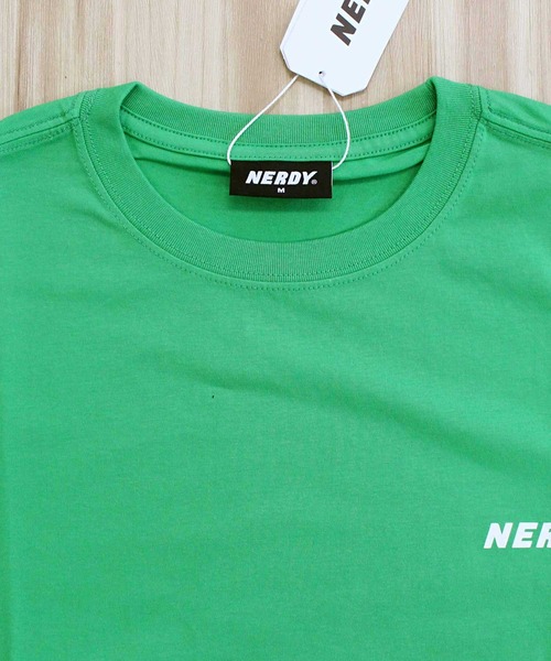 NERDY(ノルディ)の「NERDY ハヴァグッドゲーム 半袖Tシャツ HAVE A GOOD GAME S/S T-SHIRT(Tシャツ/カットソー・メンズ・ホワイト/グリーン・M/L)」の6枚目の写真