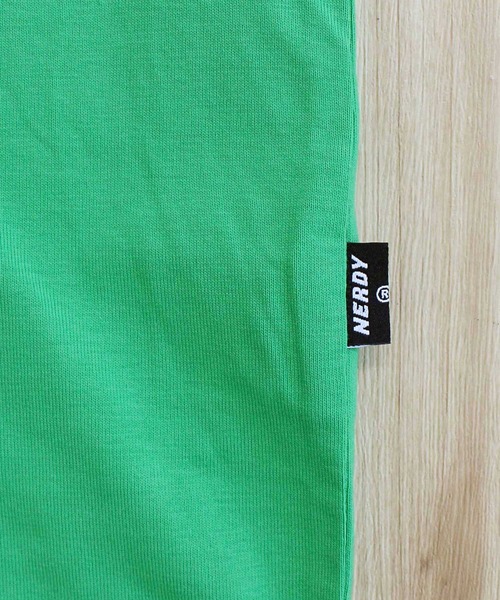 NERDY(ノルディ)の「NERDY ハヴァグッドゲーム 半袖Tシャツ HAVE A GOOD GAME S/S T-SHIRT(Tシャツ/カットソー・メンズ・ホワイト/グリーン・M/L)」の9枚目の写真