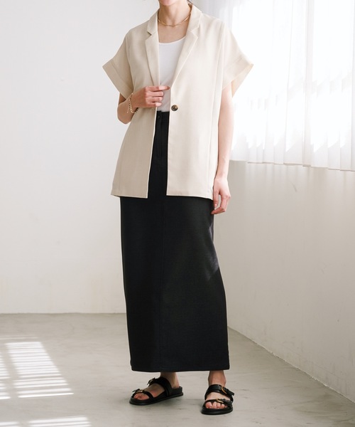 Emma Taylor(エマテイラー)の「デニムライクペンシルスカート(デニムスカート・レディース・ブラック/ベージュ/インディゴブルー・36/38)」の10枚目の写真