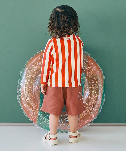 p.premier（ピードットプルミエ）の「【ジュニア対応】ストライプハーフジップラッシュガード（ラッシュガード・キッズ・ミント/イエロー/レッド・80/90/100/110/120/130/140）」の18枚目の写真