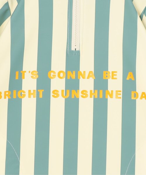 p.premier（ピードットプルミエ）の「【ジュニア対応】ストライプハーフジップラッシュガード（ラッシュガード・キッズ・ミント/イエロー/レッド・80/90/100/110/120/130/140）」の13枚目の写真