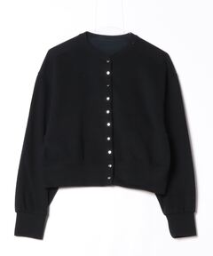 ヴィヴィアン　Vivienne Westwood 裏毛スナップボタンカーディガン コットン裏毛 スナップカーディガン(ブラック)（レディース