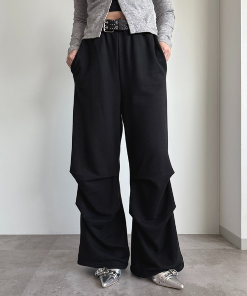 apres jour mignon(アプレジュールミニョン)の「スウェットパラシュートパンツ【ZOZOTOWN限定アイテム 】(その他パンツ・レディース・杢グレー/ネイビー/ブラック・SMALL/X-LARGE/MEDIUM)」の2枚目の写真