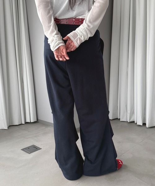 apres jour mignon(アプレジュールミニョン)の「スウェットパラシュートパンツ【ZOZOTOWN限定アイテム 】(その他パンツ・レディース・杢グレー/ネイビー/ブラック・SMALL/X-LARGE/MEDIUM)」の5枚目の写真