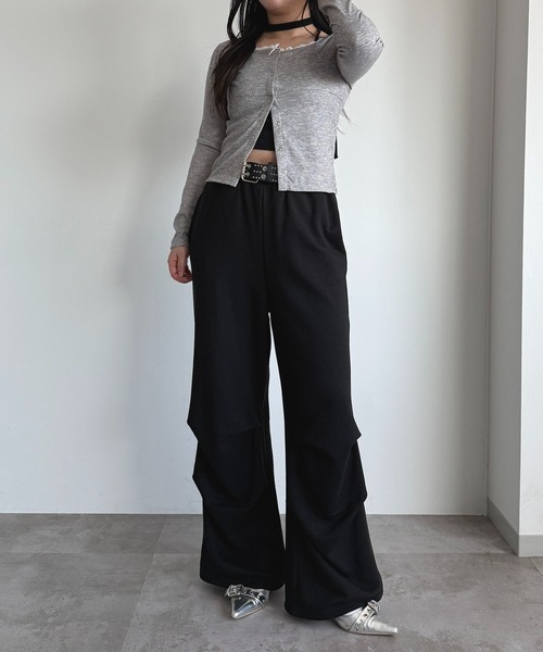 apres jour mignon(アプレジュールミニョン)の「スウェットパラシュートパンツ【ZOZOTOWN限定アイテム 】(その他パンツ・レディース・杢グレー/ネイビー/ブラック・SMALL/X-LARGE/MEDIUM)」の8枚目の写真