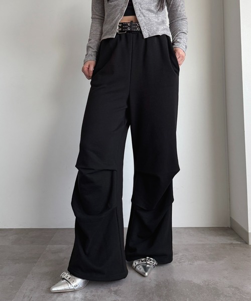 apres jour mignon(アプレジュールミニョン)の「スウェットパラシュートパンツ【ZOZOTOWN限定アイテム 】(その他パンツ・レディース・杢グレー/ネイビー/ブラック・SMALL/X-LARGE/MEDIUM)」の11枚目の写真