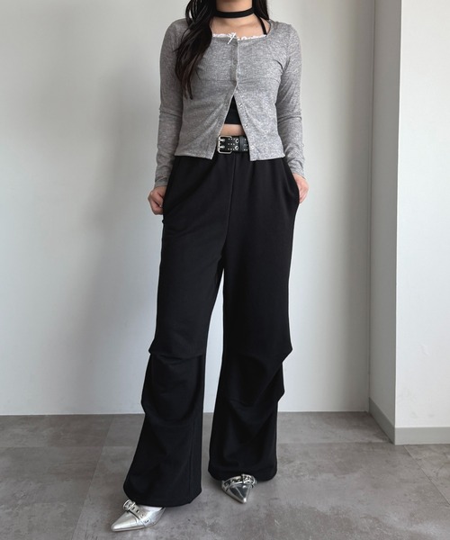 apres jour mignon(アプレジュールミニョン)の「スウェットパラシュートパンツ【ZOZOTOWN限定アイテム 】(その他パンツ・レディース・杢グレー/ネイビー/ブラック・SMALL/X-LARGE/MEDIUM)」の14枚目の写真