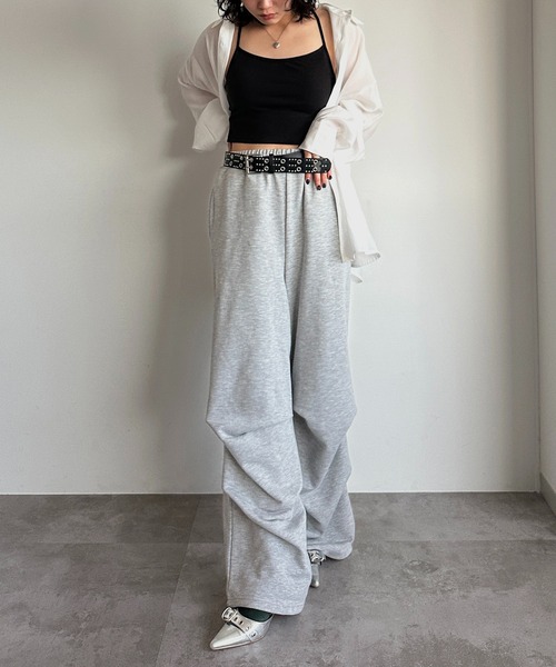 apres jour mignon(アプレジュールミニョン)の「スウェットパラシュートパンツ【ZOZOTOWN限定アイテム 】(その他パンツ・レディース・杢グレー/ネイビー/ブラック・SMALL/X-LARGE/MEDIUM)」の17枚目の写真