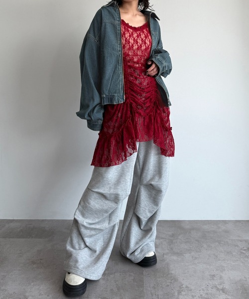 apres jour mignon(アプレジュールミニョン)の「スウェットパラシュートパンツ【ZOZOTOWN限定アイテム 】(その他パンツ・レディース・杢グレー/ネイビー/ブラック・SMALL/X-LARGE/MEDIUM)」の19枚目の写真