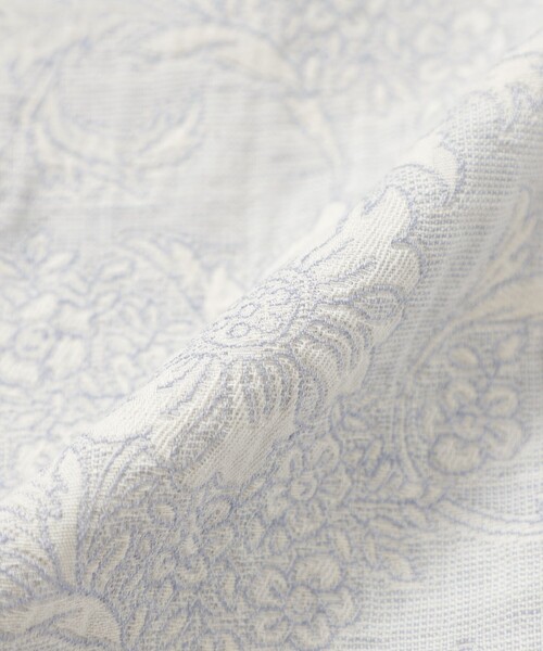 MACKINTOSH LONDON（マッキントッシュ ロンドン）の「【婦人画報掲載】【BIBURY FLOWER】【FYVIE/フィビー】バイブリーフラワージャカードショートコート（トレンチコート・レディース・ベージュ/ブルー・38）」の13枚目の写真