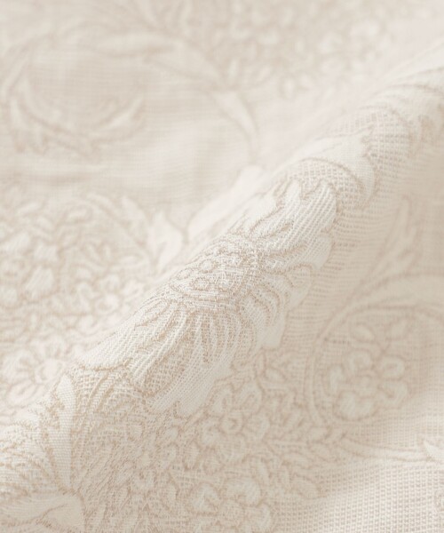 MACKINTOSH LONDON（マッキントッシュ ロンドン）の「【婦人画報掲載】【BIBURY FLOWER】【FYVIE/フィビー】バイブリーフラワージャカードショートコート（トレンチコート・レディース・ベージュ/ブルー・38）」の14枚目の写真