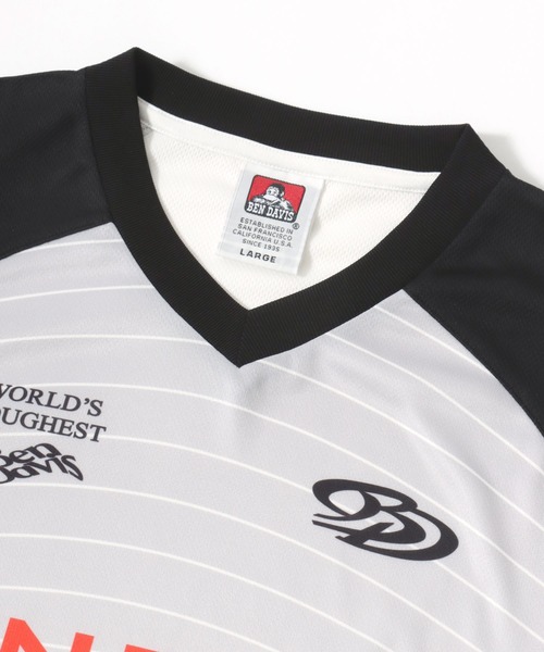 BEN DAVIS(ベンデイビス)の「BEN DAVIS/ベンデイビス BD GAME SHIRT TOP/オーバーサイズ メッシュ ブロークコア ゲームシャツ ユニフォームデザイン ロゴ ワンポイント 半袖Tシャツ/レディース メンズ(Tシャツ/カットソー・メンズ・ホワイト/ブラック/ネイビー・L/M/XL)」の10枚目の写真