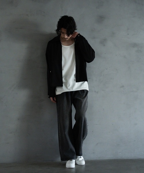 RATTLE TRAP(ラトルトラップ)の「【WEB限定】DENIM BAGGY WIDE PANTS/ルーズフィット/バギーデニムパンツ(デニムパンツ・メンズ・ブラック/ブルー・M/L)」の4枚目の写真